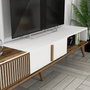 Hanah Home Milan TV - Nogal y Blanco